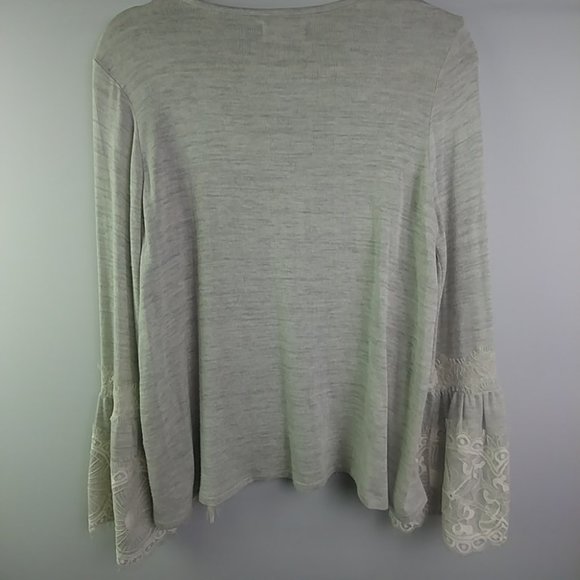 Altered State Lace Ruffled Sleeve Sweater - Picture 4 of 6